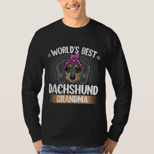 Camiseta La Mejor Abuela De Perro De Dachshund