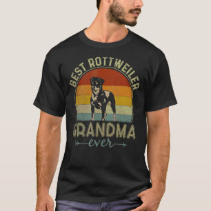 Camiseta La mejor abuela de perro de Rottweiler jamás el dí