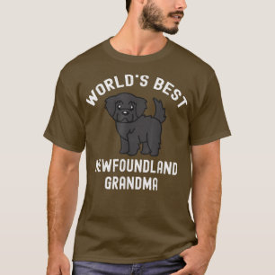 Camiseta La mejor abuela de perro de Terranova del mundo