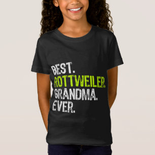 Camiseta La mejor abuela de Rottweiler que haya tenido un p