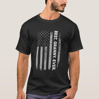 Camiseta La Mejor Abuela Del Día De La Madre En La Bandera 