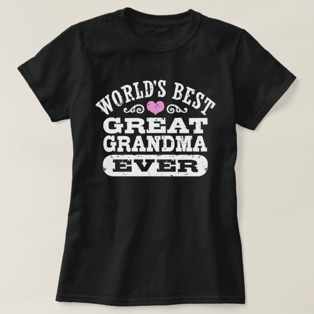 Camiseta La mejor abuela del mundo (Diseño del anverso)