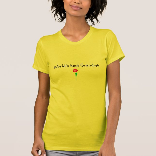 Camiseta La mejor abuela del mundo (Anverso)