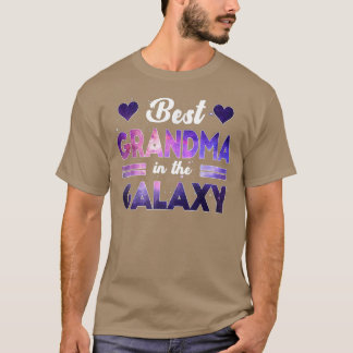 Camiseta La mejor abuela en Galaxy Feliz Día de los Padres