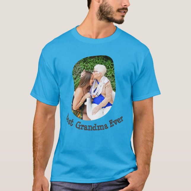 Camiseta La mejor abuela nunca sube tu foto familiar (Anverso)