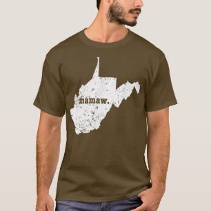 Camiseta La mejor abuela personalizada de Mamaw West Virgin