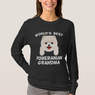 Camiseta La Mejor Abuela Pomerania Del Mundo Relajada