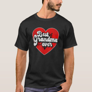 Camiseta La mejor abuela que jamás Albania Bandera Abuela A