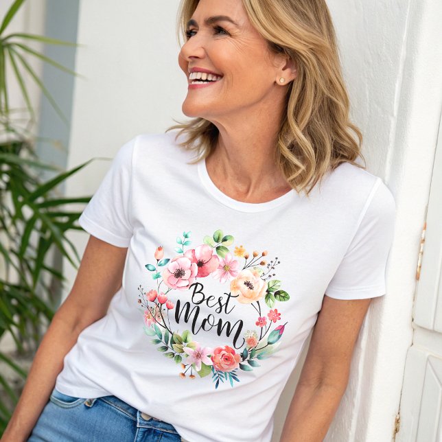 Camiseta La mejor acuarela Boho Floral (Subido por el creador)