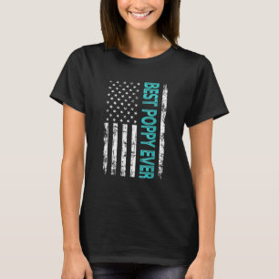 Camiseta La mejor amapola de la bandera estadounidense para