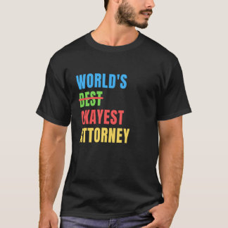 Camiseta La mejor apreciación divertida del abogado del mun