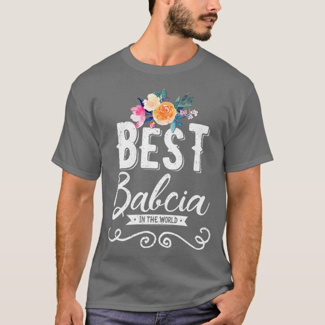 Camiseta La mejor Babcia en la abuela polaca del mundo (Anverso)