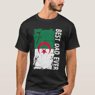 Camiseta La Mejor Bandera De Argelia D Del Día Del Padre En