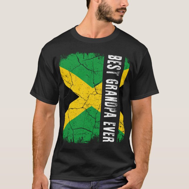 Camiseta La mejor bandera jamaiquina del abuelo (Anverso)