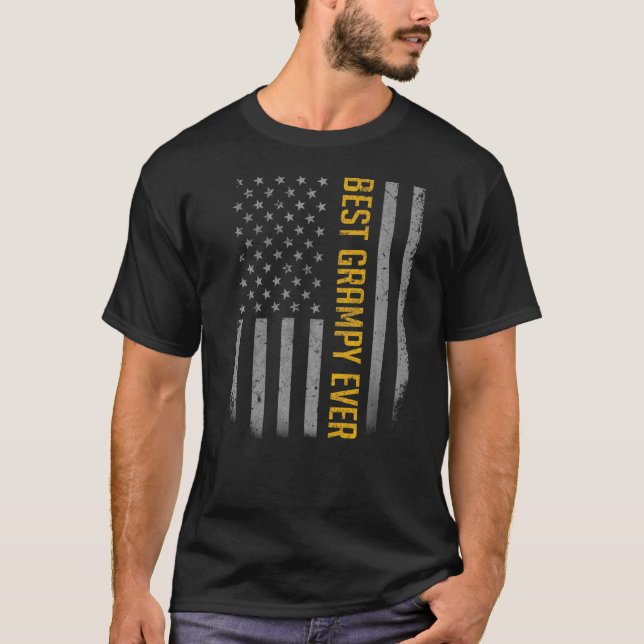 Camiseta La mejor bandera norteamericana para padre (Anverso)
