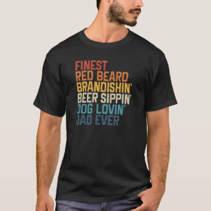 Camiseta La mejor barba roja Brandishin Cerveza Sippin Perr