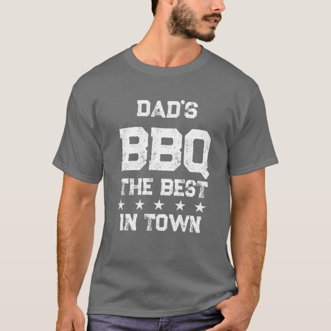Camiseta La mejor barbacoa de papá en la barbacoa del chef  (Anverso)