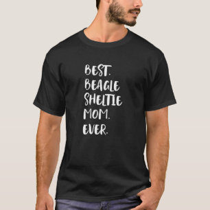 Camiseta La mejor Beagle Sheltie Mom de la historia