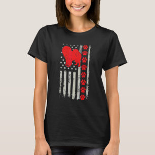 Camiseta La mejor bombera boloñesa mamá papá jamás bandera