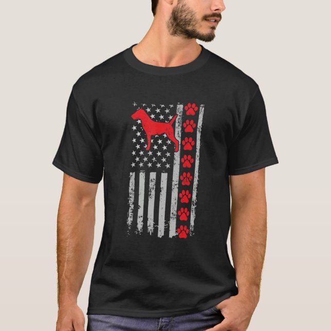 Camiseta La mejor bombera Deutscher Jagdterrier Mamá Papá (Anverso)