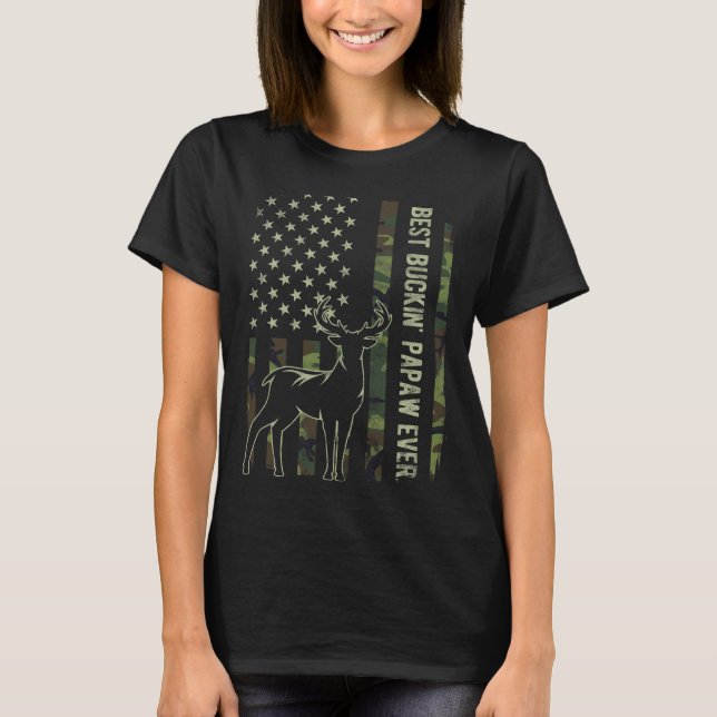 Camiseta La mejor cacería de ciervos de la bandera estadoun (Anverso)