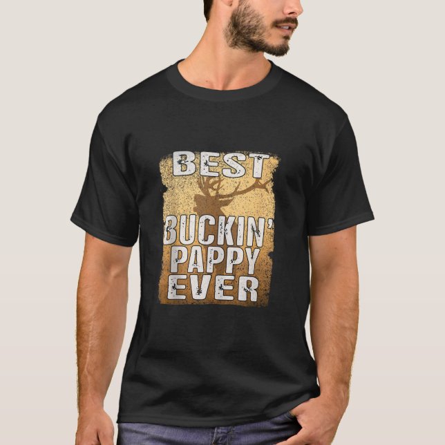 Camiseta La mejor cacería de ciervos de la papa Buckin de l (Anverso)