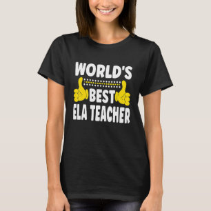 Camiseta La mejor carrera profesional de docente de Ela en 