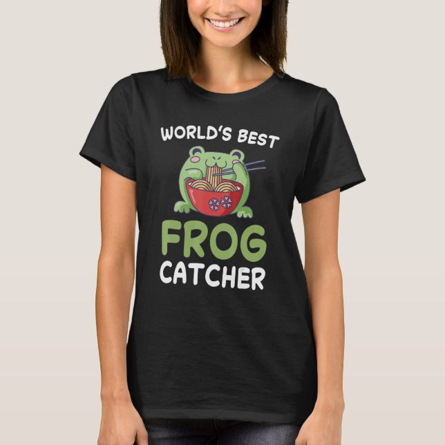 Camiseta La mejor cazadora de ranas del mundo de anfibios (Anverso)