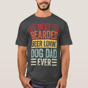 Camiseta La mejor cerveza barbuda ama perro papá perro aman