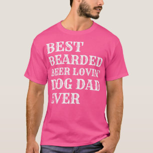 Camiseta La mejor cerveza barbuda que ama al perro papá