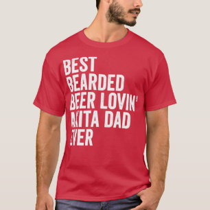 Camiseta La mejor cerveza de barba Lovin Akita Dad