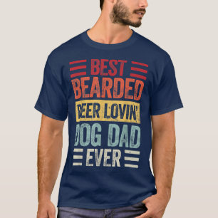 Camiseta La mejor cerveza de barba que ama al perro y papá