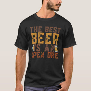 Camiseta La mejor cerveza es un microbrea de cerveza de una