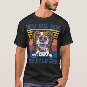 Camiseta La mejor compañera de la collie de la frontera, la