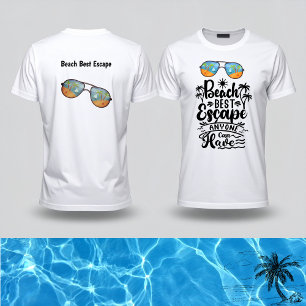 Camiseta La mejor escapada de playa que cualquiera puede te