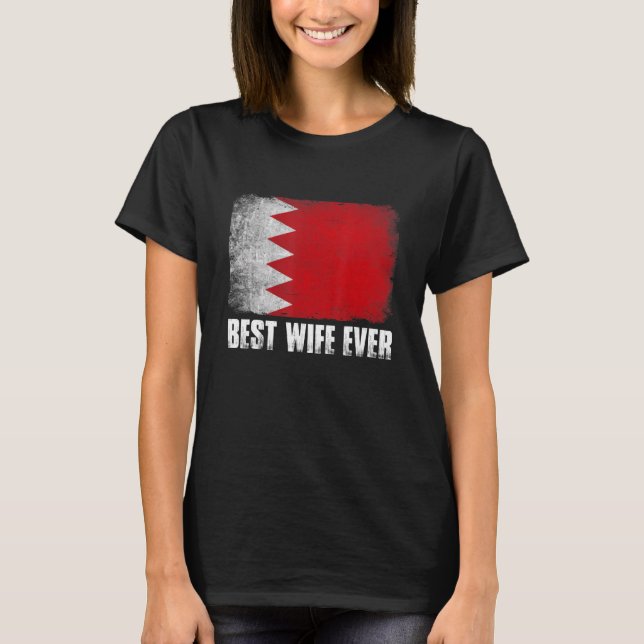 Camiseta La mejor esposa de Bahréin, madre patriótica M (Anverso)