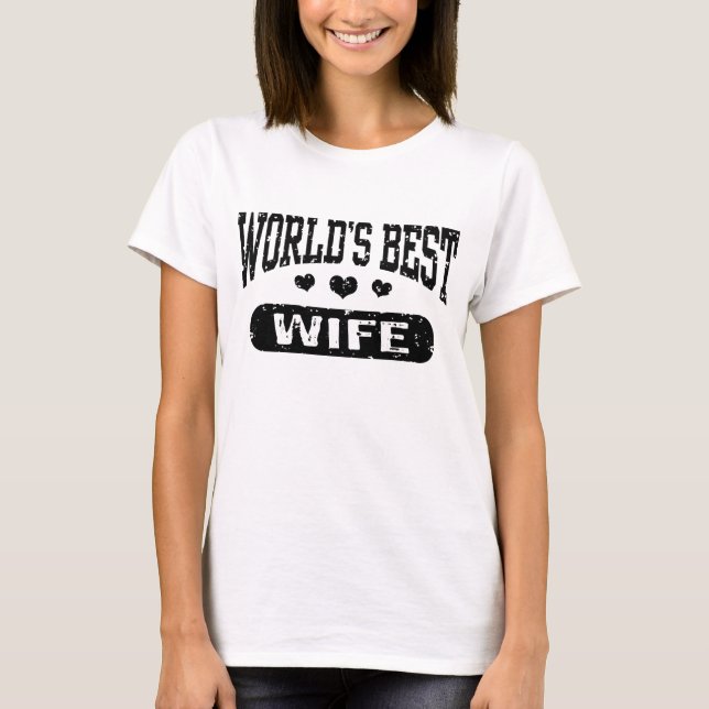 Camiseta La mejor esposa del mundo (Anverso)