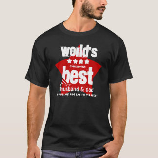 Camiseta La mejor ESTRELLA del marido y del papá X18A del