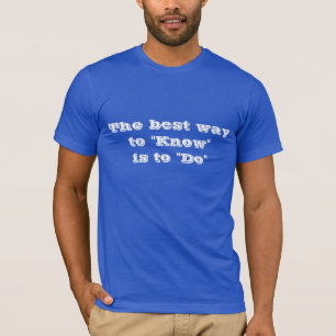 Camiseta La Mejor Forma De Saber