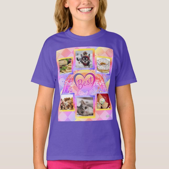 Camiseta La mejor foto-camiseta con aspecto angustiado de l (Anverso)
