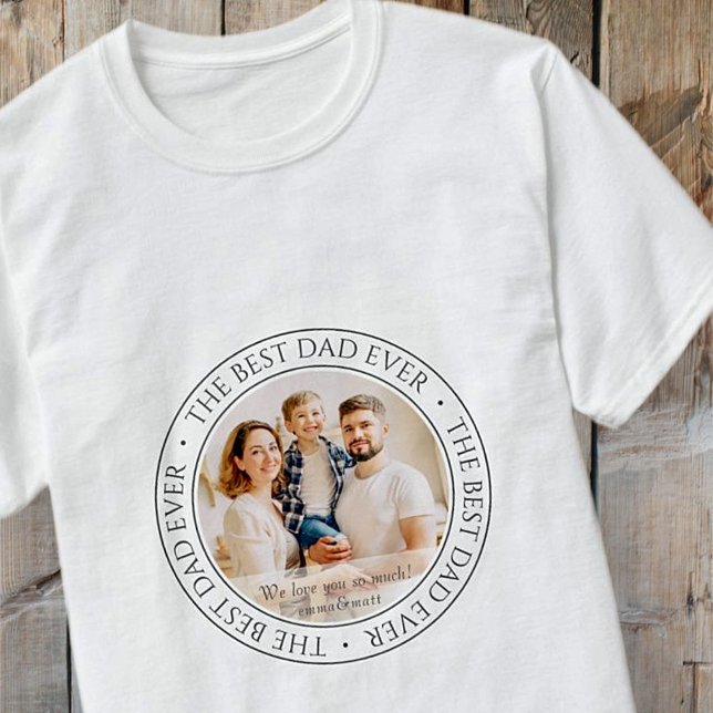 Camiseta La mejor foto clásica del padre de la historia (Subido por el creador)