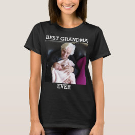 Camiseta La mejor foto de la abuela Personalizado crear la 
