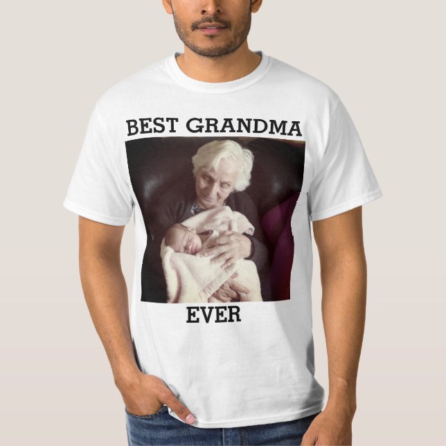 Camiseta La mejor foto de la abuela Personalizado crear la  (Anverso)