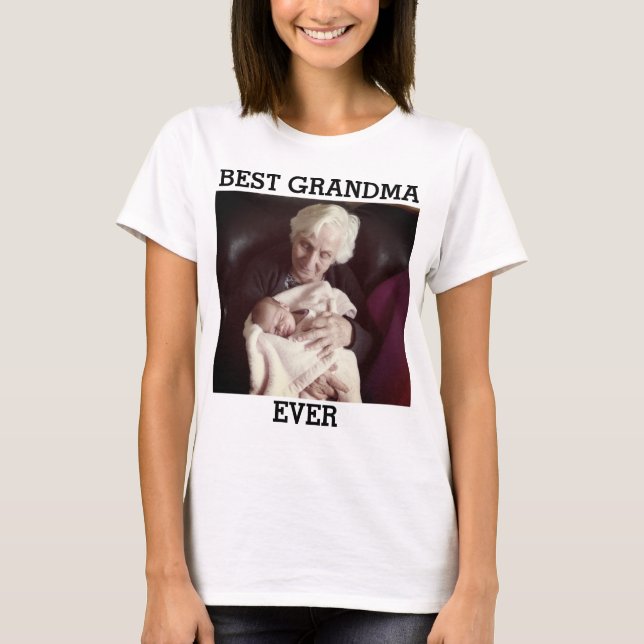 Camiseta La mejor foto de la abuela Personalizado crear tu  (Anverso)