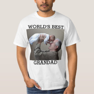 Camiseta La mejor foto de Personalizado de GRANDAD del mund