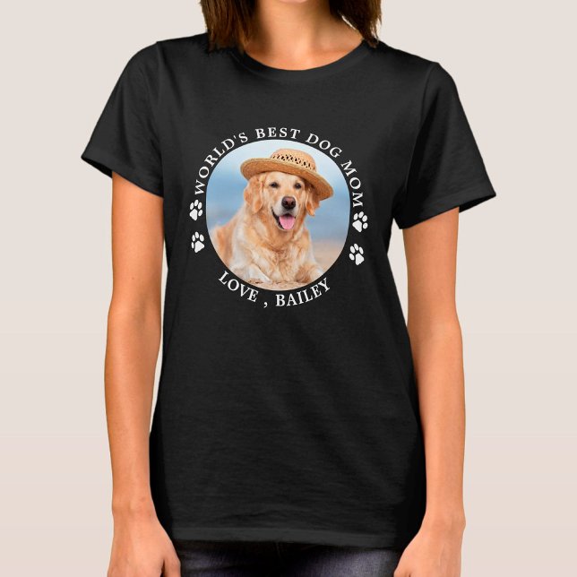 Camiseta La mejor foto Mascota personalizada de mamá de per (Subido por el creador)