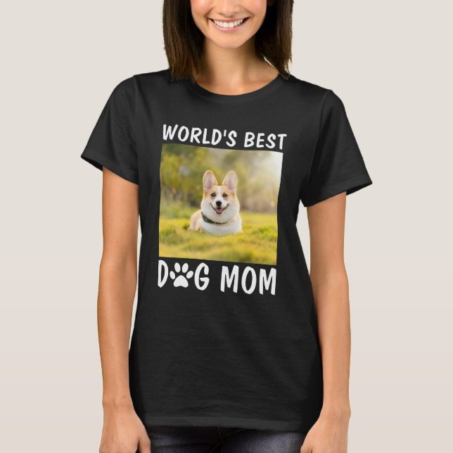 Camiseta La mejor foto Mascota personalizada de mamá de per (Anverso)