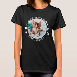 Camiseta La mejor foto Mascota personalizada de una mamá fe