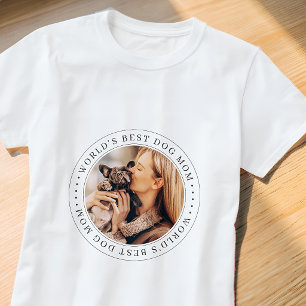 Camiseta La mejor foto simple de mamá del mundo