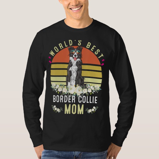 Camiseta La mejor frontera del mundo: Perro de mamá, collie (Anverso)